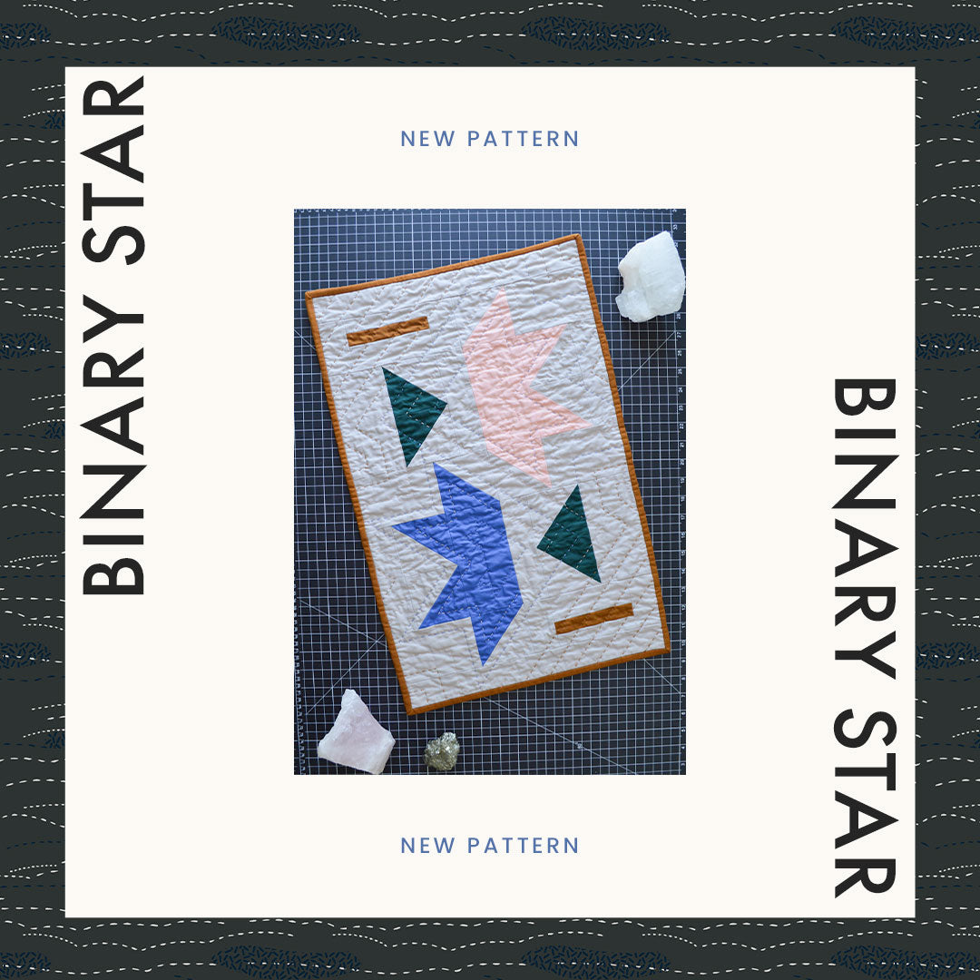 New Pattern: Binary Star Mini Quilt