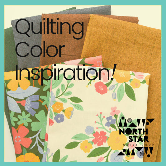 Check out our new colorful collection featuring big, bold flower patterns that will spark creativity for quilters inspired by July's colors and flowers.