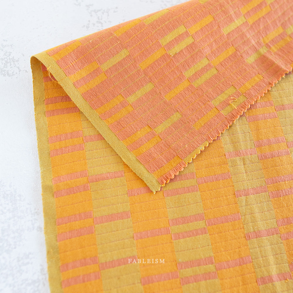 Southwest Stripe Mango | Fableism Supply Co Cotton Quilting Yardage