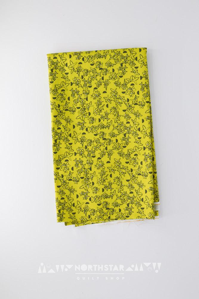 Forsythia in Spring Green | Wax and Wane Studio Quilting Cotton Yardage