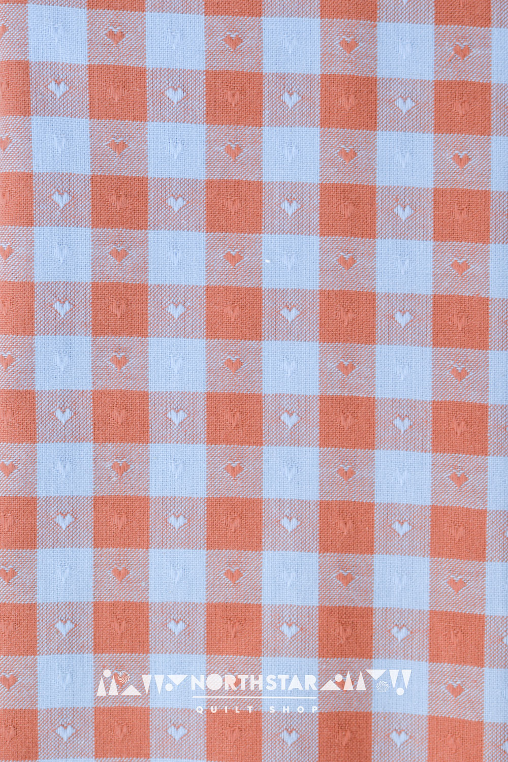 Riviera Gingham Hearts | Fableism Supply Co Woven Cotton Quilting Yardage 55" Wide