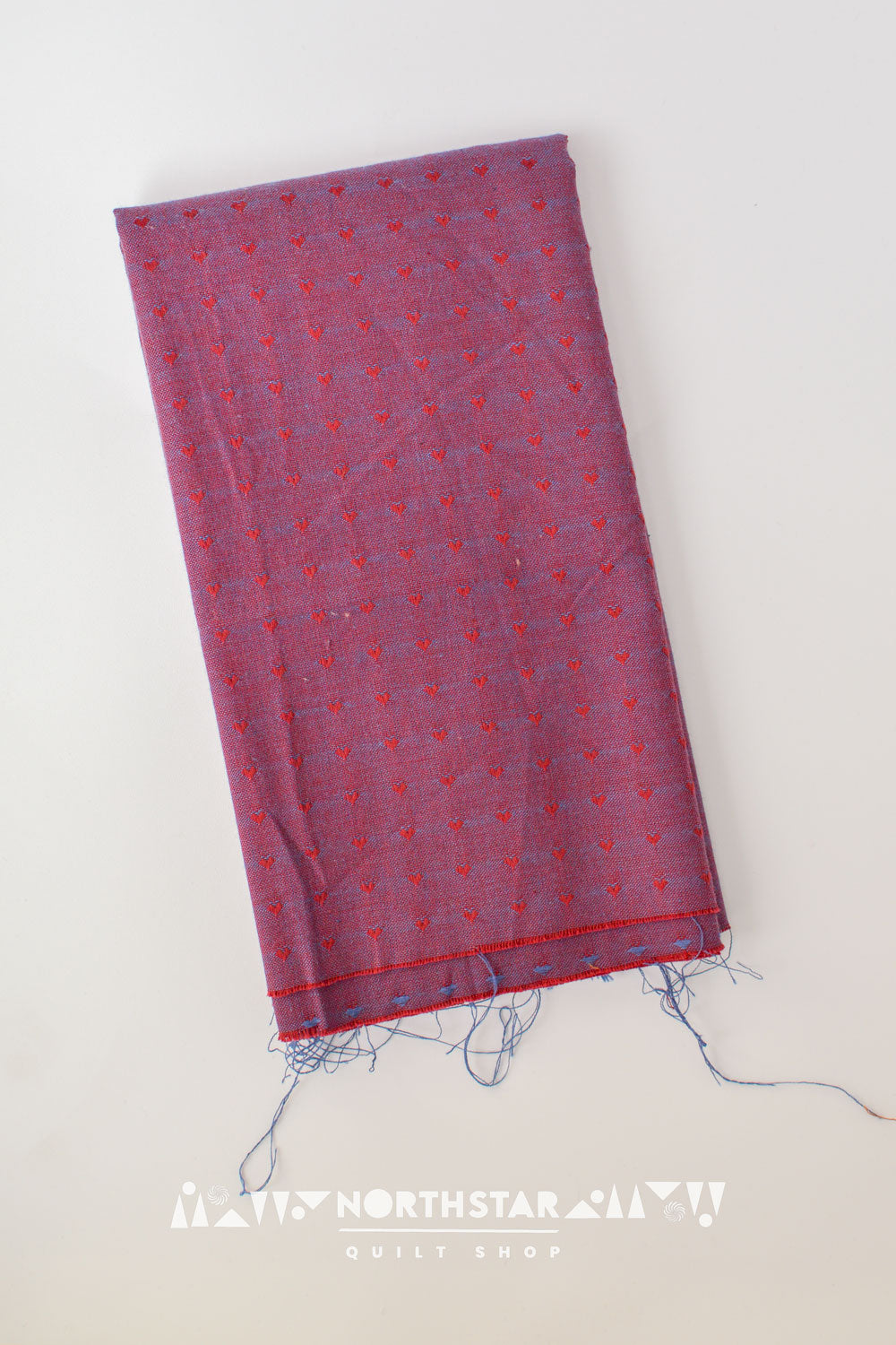 Royal Dobby Hearts | Fableism Supply Co Woven Cotton Quilting Yardage 55" Wide