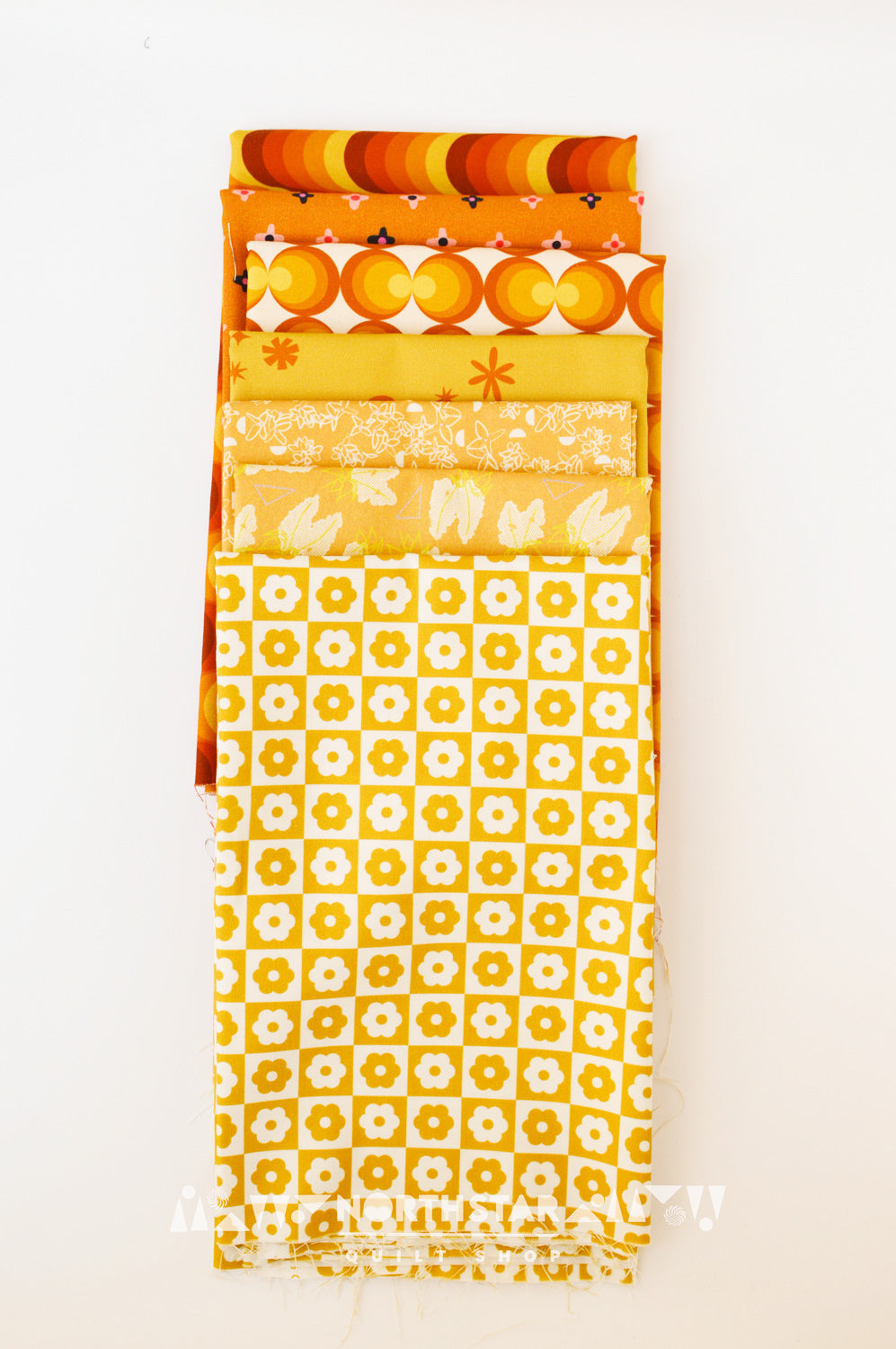 Warm Sunny Ochres Bundle | North Star Quilt Shop Curated Cotton Quilting Bundle