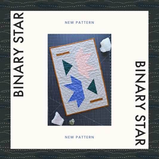 New Pattern: Binary Star Mini Quilt