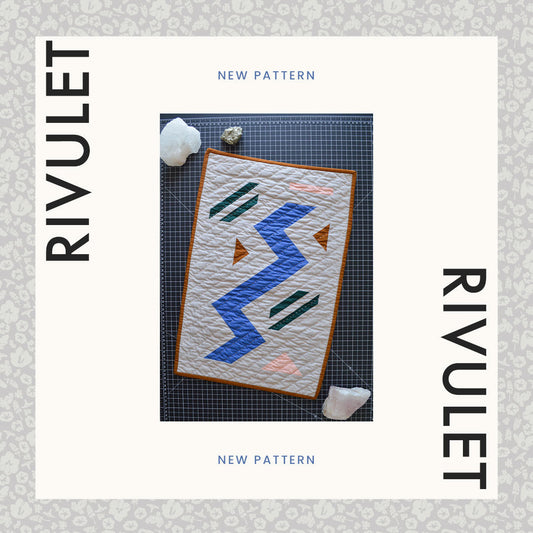 New Pattern: Rivulet Mini Quilt