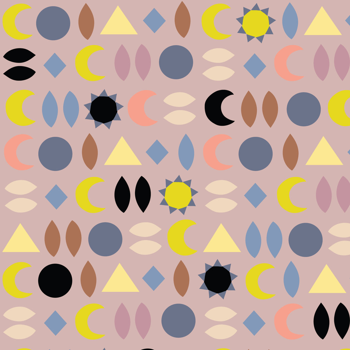 Sun and Moon | Cloud9 Fabrics Organic Cotton Batiste
