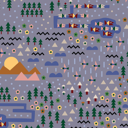 Over the River and Through the Woods | Cloud9 Fabrics Quilting Cotton Yardage Organic Cotton