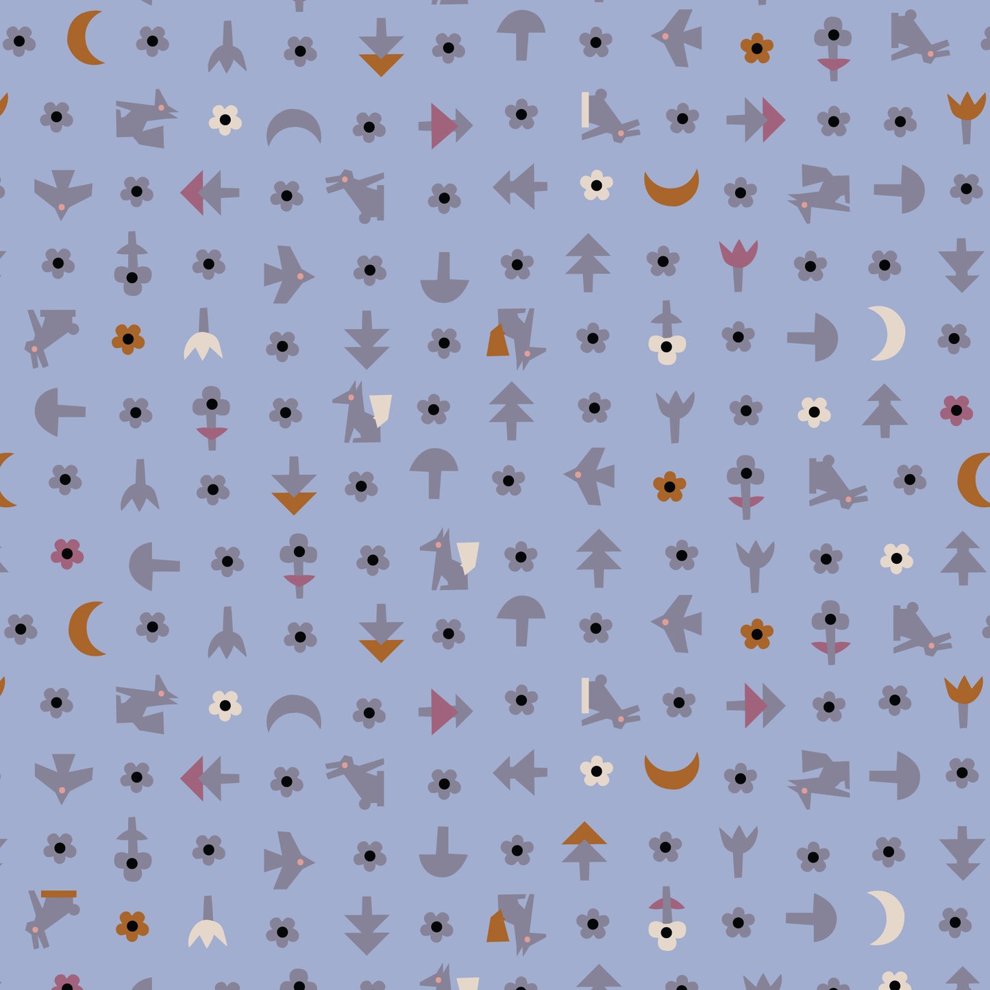 Free Bird Blue | Cloud9 Fabrics Quilting Cotton Yardage Organic Cotton