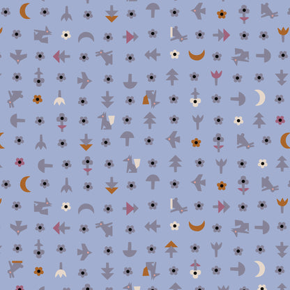 Free Bird Blue | Cloud9 Fabrics Quilting Cotton Yardage Organic Cotton