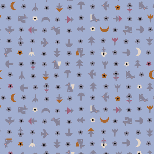 Free Bird Blue | Cloud9 Fabrics Quilting Cotton Yardage Organic Cotton