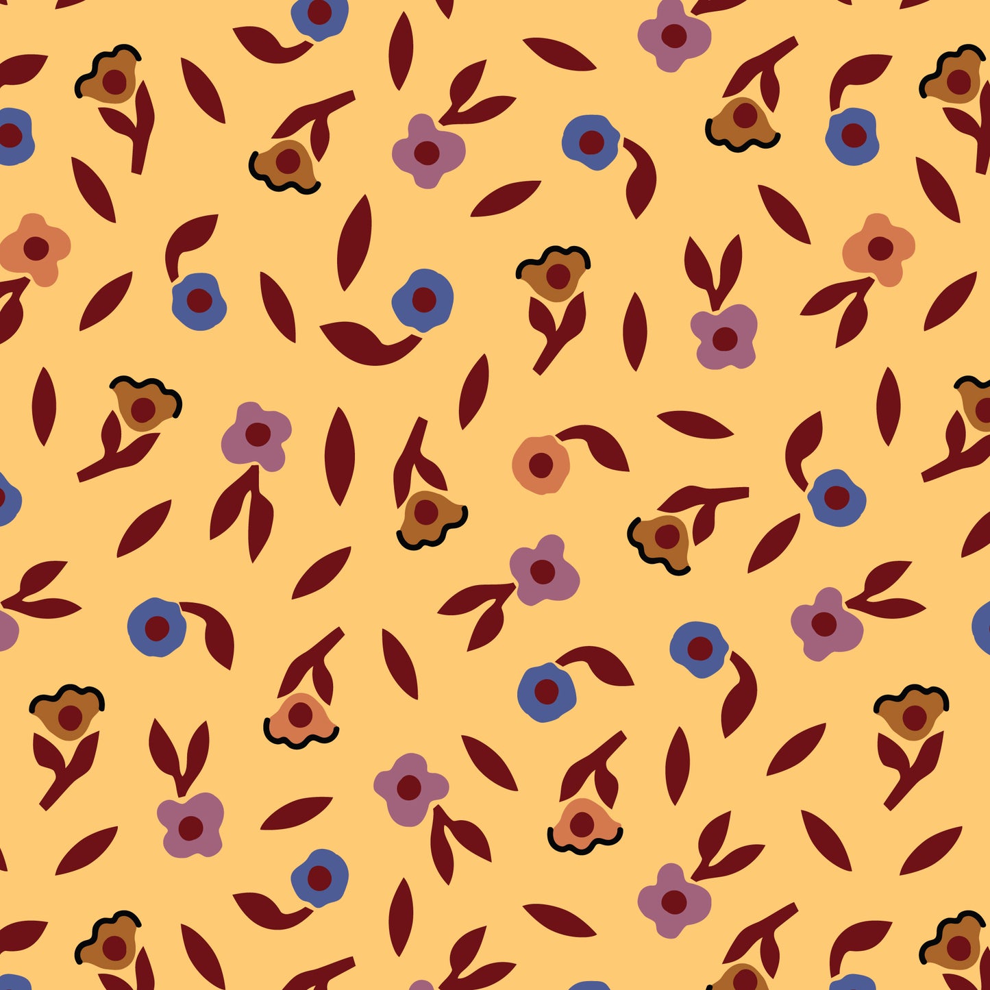 Seed Blossom | Cloud9 Fabrics Quilting Cotton Yardage Organic Cotton