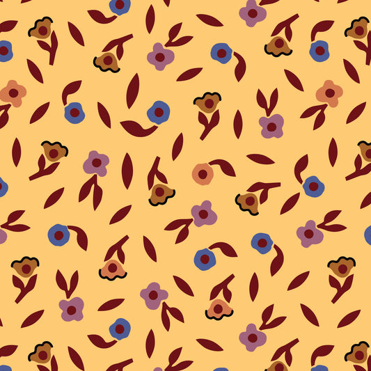 Seed Blossom | Cloud9 Fabrics Quilting Cotton Yardage Organic Cotton