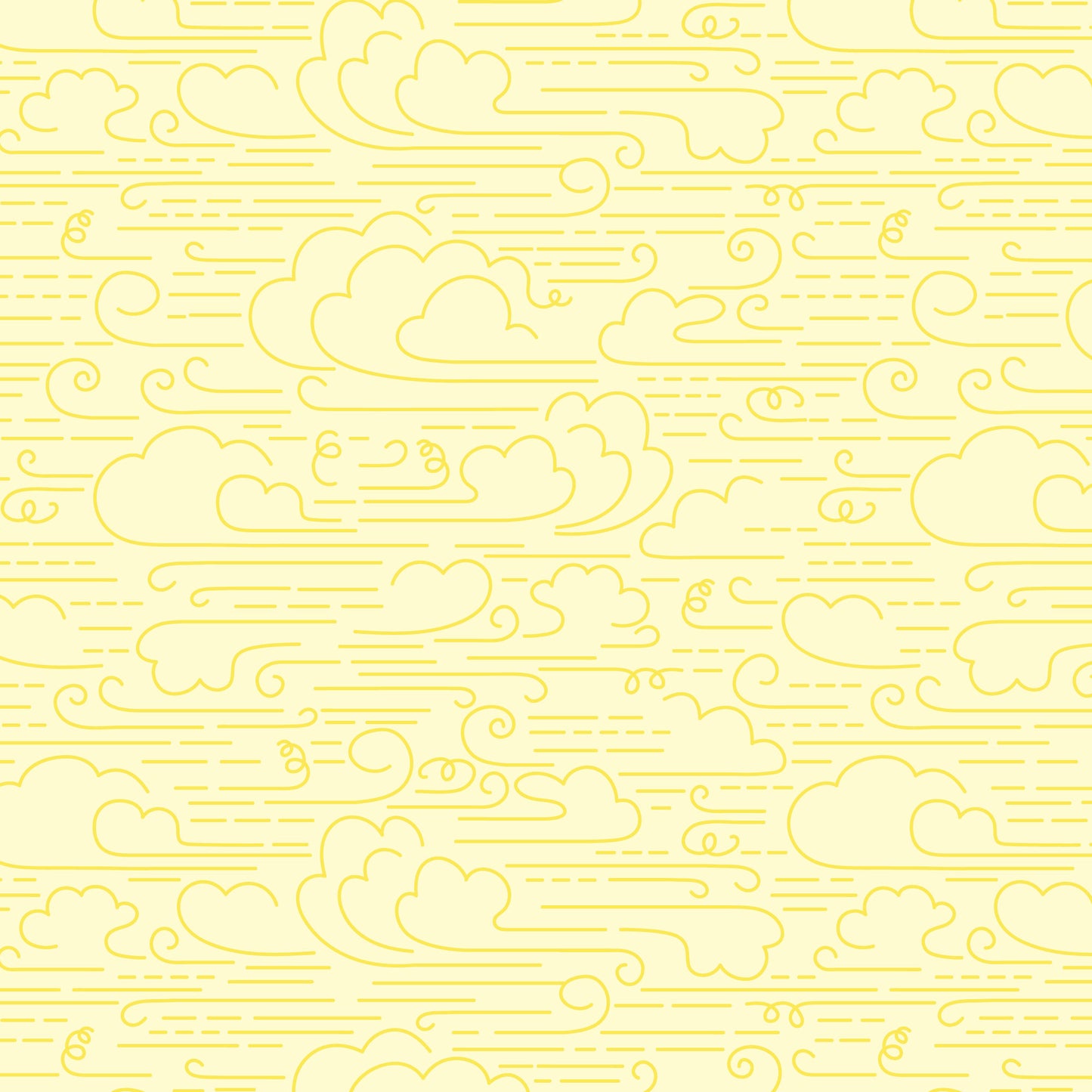 Skyscape Lemon | Cloud9 Fabrics Quilting Cotton Yardage Organic Cotton
