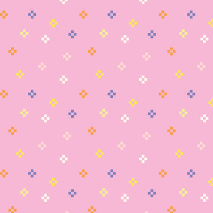 Cosmic Confetti Pink | Cloud9 Fabrics Quilting Cotton Yardage Organic Cotton