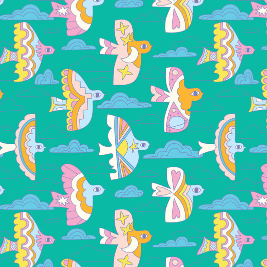 Sky Parade | Cloud9 Fabrics Quilting Cotton Yardage Organic Cotton