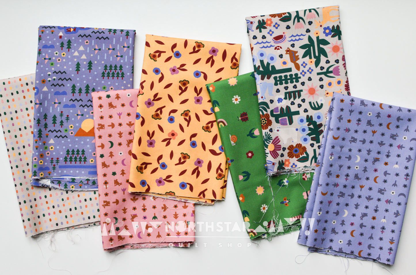 Over the River and Through the Woods | Cloud9 Fabrics Quilting Cotton Yardage Organic Cotton