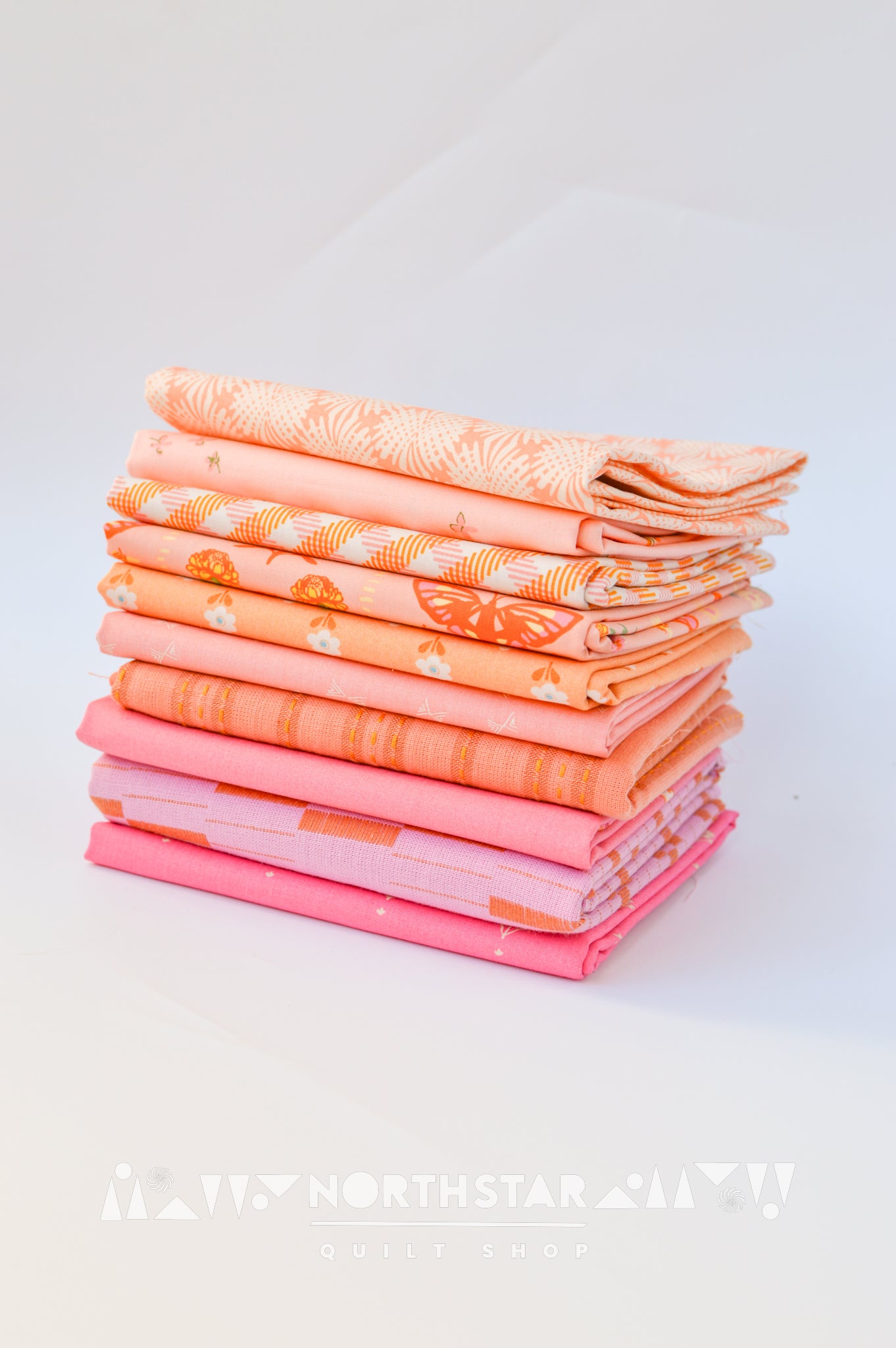 Pretty In Pink & Peach Bundle | Modern Quilting Fabrics