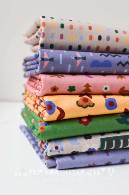 Over the River and Through the Woods | Cloud9 Fabrics Quilting Cotton Yardage Organic Cotton