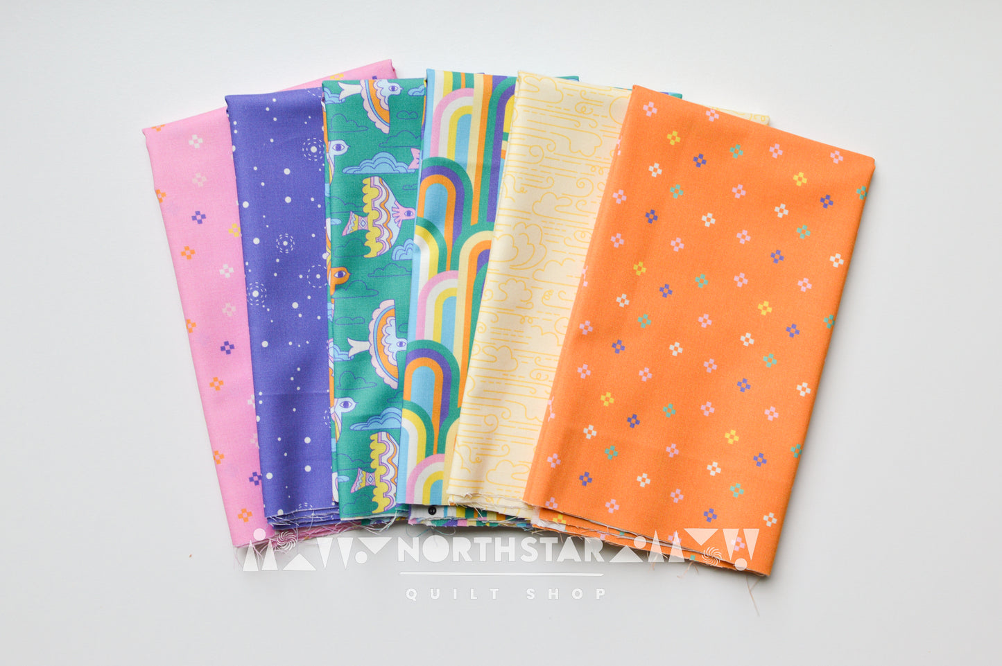 Rainbows Forever | Cloud9 Fabrics Quilting Cotton Yardage Organic Cotton