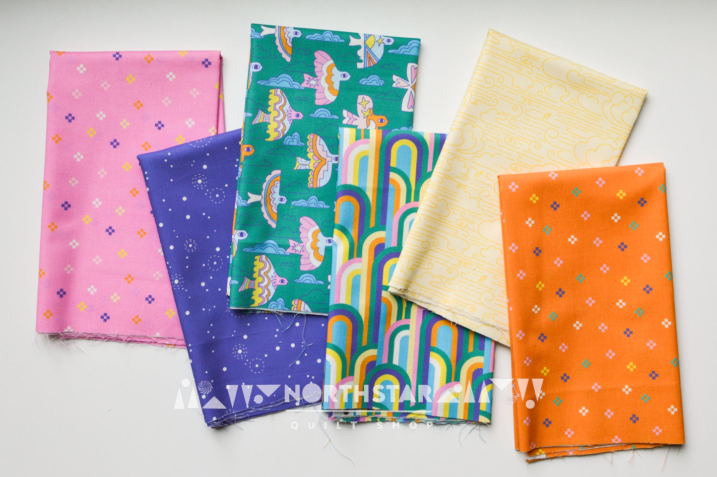Rainbows Forever | Cloud9 Fabrics Quilting Cotton Yardage Organic Cotton