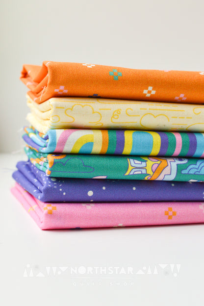 Rainbows Forever | Cloud9 Fabrics Quilting Cotton Yardage Organic Cotton