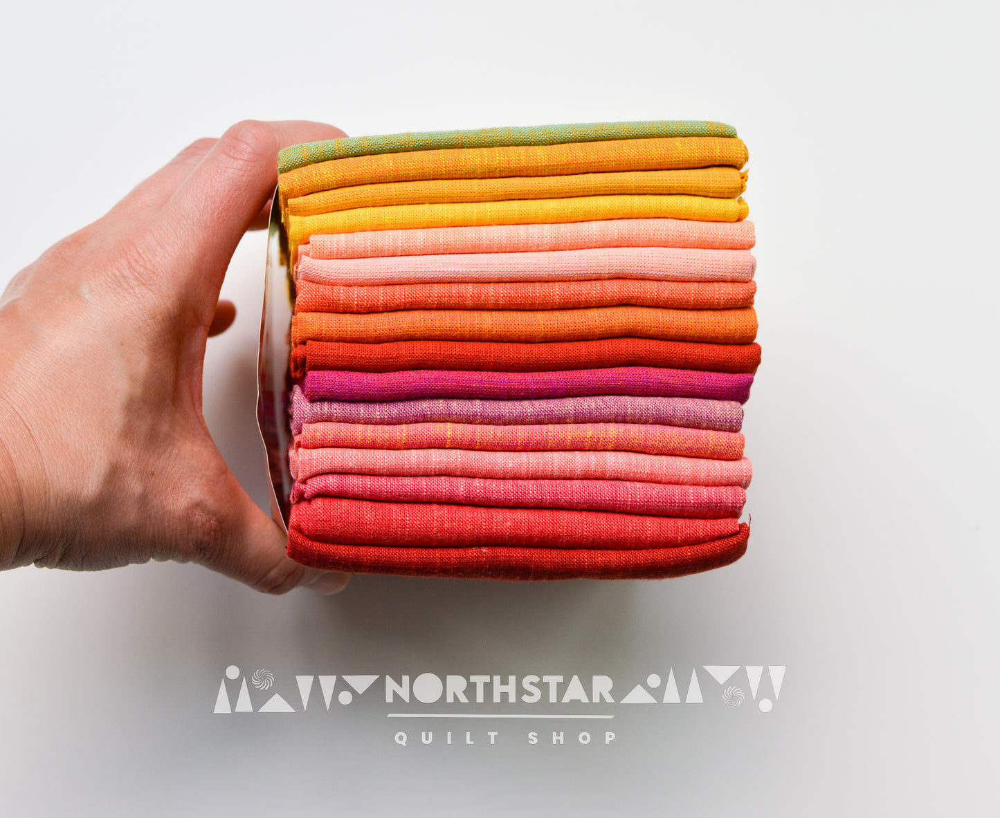 Close-up of Daiquiri woven cotton fabrics showing vibrant yarn-dyed texture.