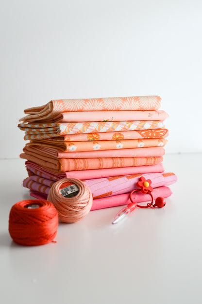Pretty In Pink & Peach Bundle | Modern Quilting Fabrics