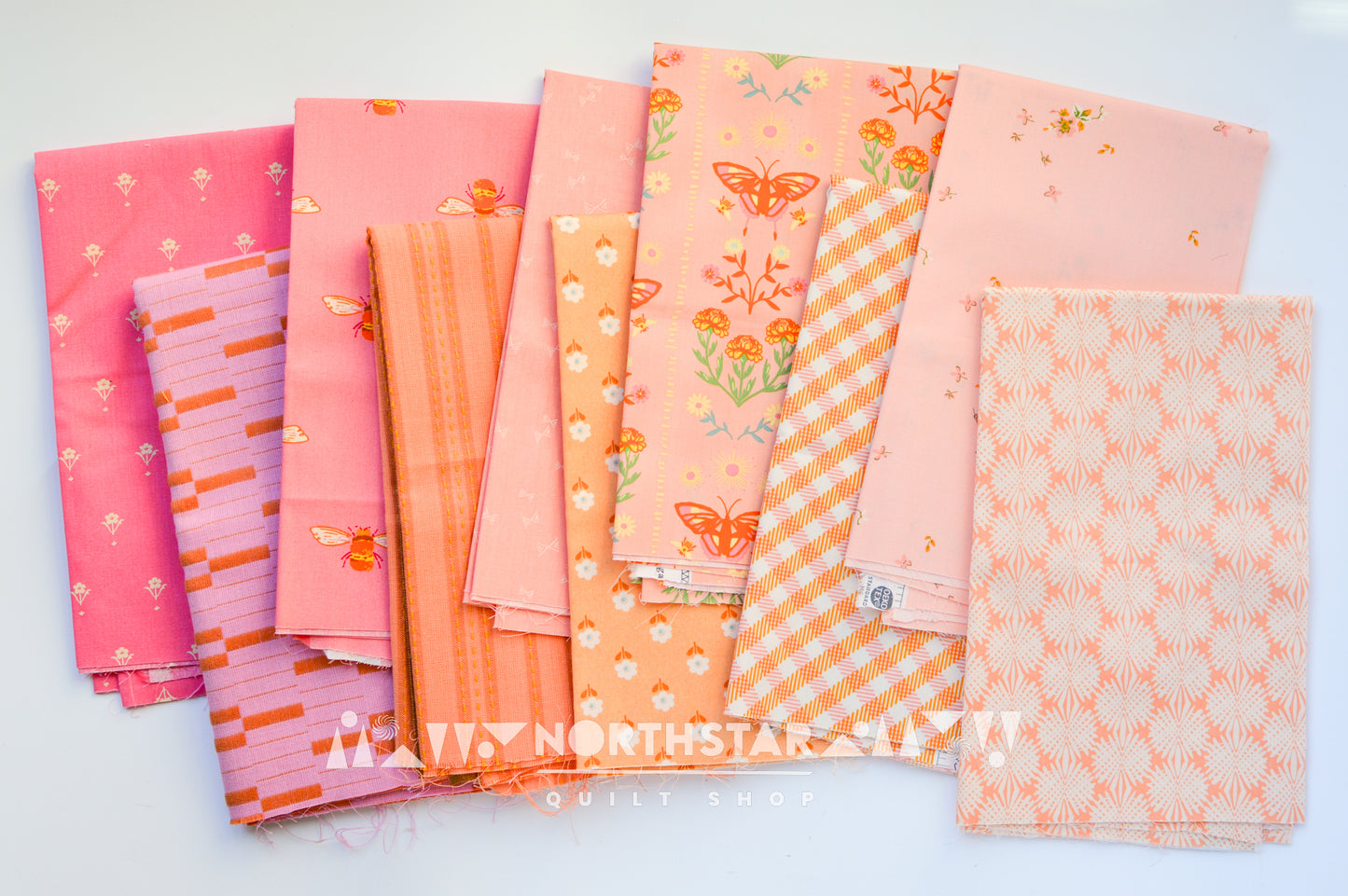 Pretty In Pink & Peach Bundle | Modern Quilting Fabrics