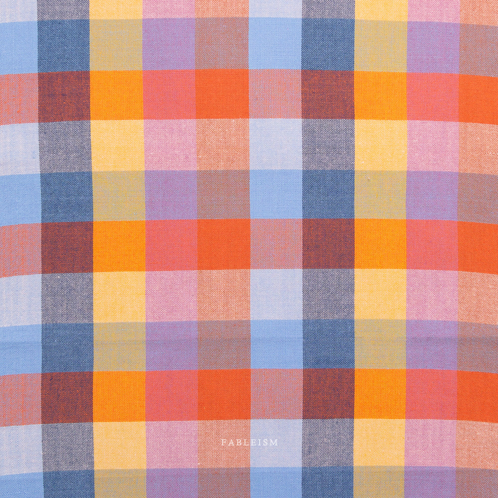 Fableism Fine and Dandy – 1 Inch Happy Checkers Cotton Woven Fabric