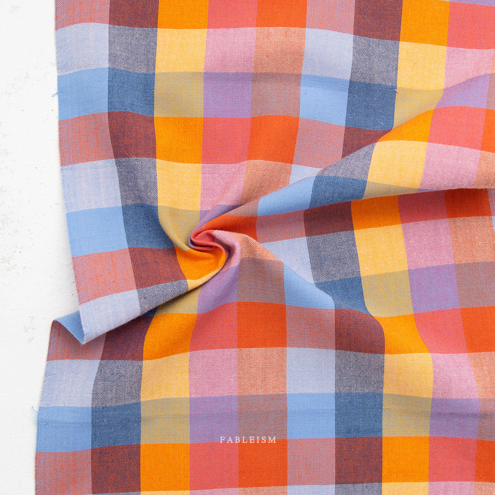 Fableism Fine and Dandy – 1 Inch Happy Checkers Cotton Woven Fabric