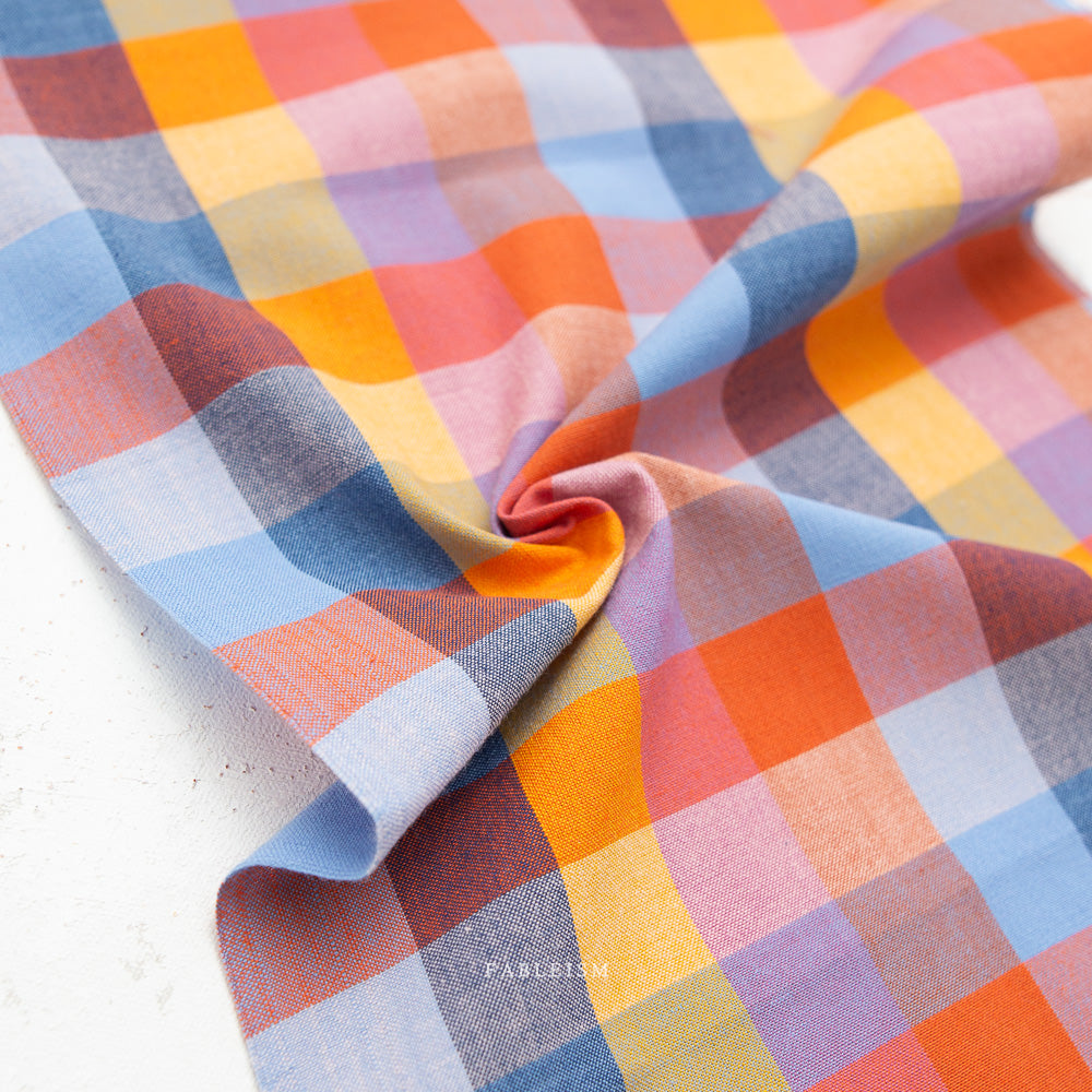 Fableism Fine and Dandy – 1 Inch Happy Checkers Cotton Woven Fabric