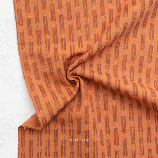 Fableism Fine and Dandy – Formation in Tawny Cotton Woven Fabric