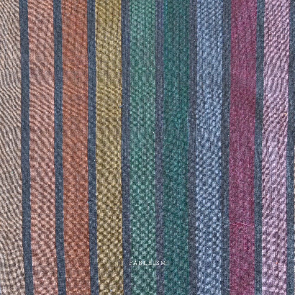 Wide Stripe Dark Rainbow | Fableism Supply Co Cotton Quilting Yardage