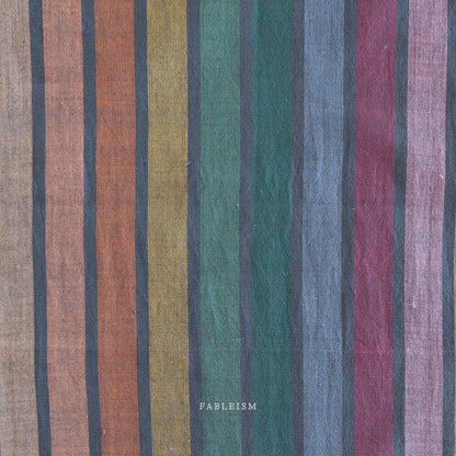 Wide Stripe Dark Rainbow | Fableism Supply Co Cotton Quilting Yardage