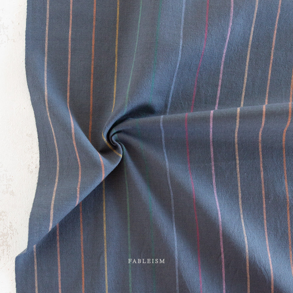 Skinny Stripe Dark Rainbow | Fableism Supply Co Cotton Quilting Yardage