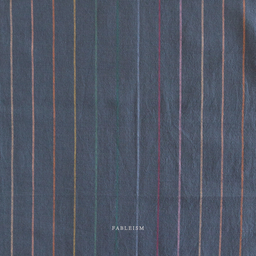 Skinny Stripe Dark Rainbow | Fableism Supply Co Cotton Quilting Yardage