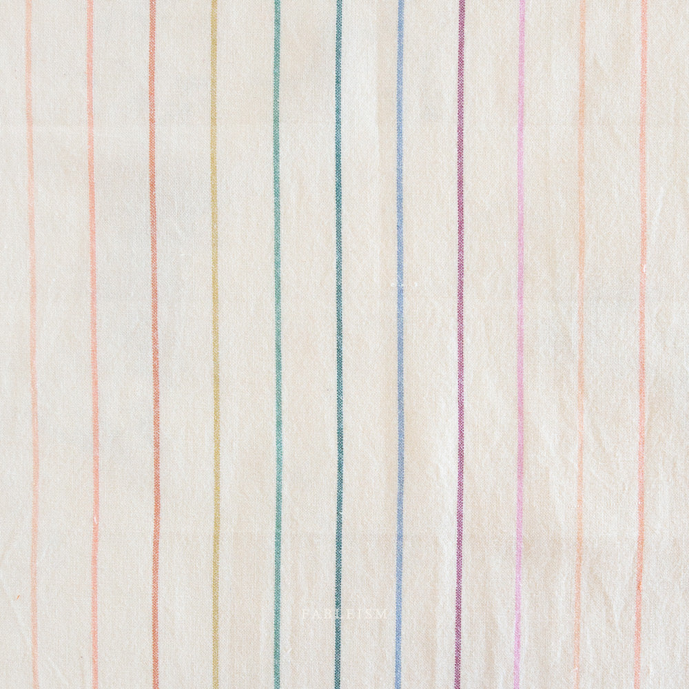 Skinny Stripe Light Rainbow | Fableism Supply Co Cotton Quilting Yardage