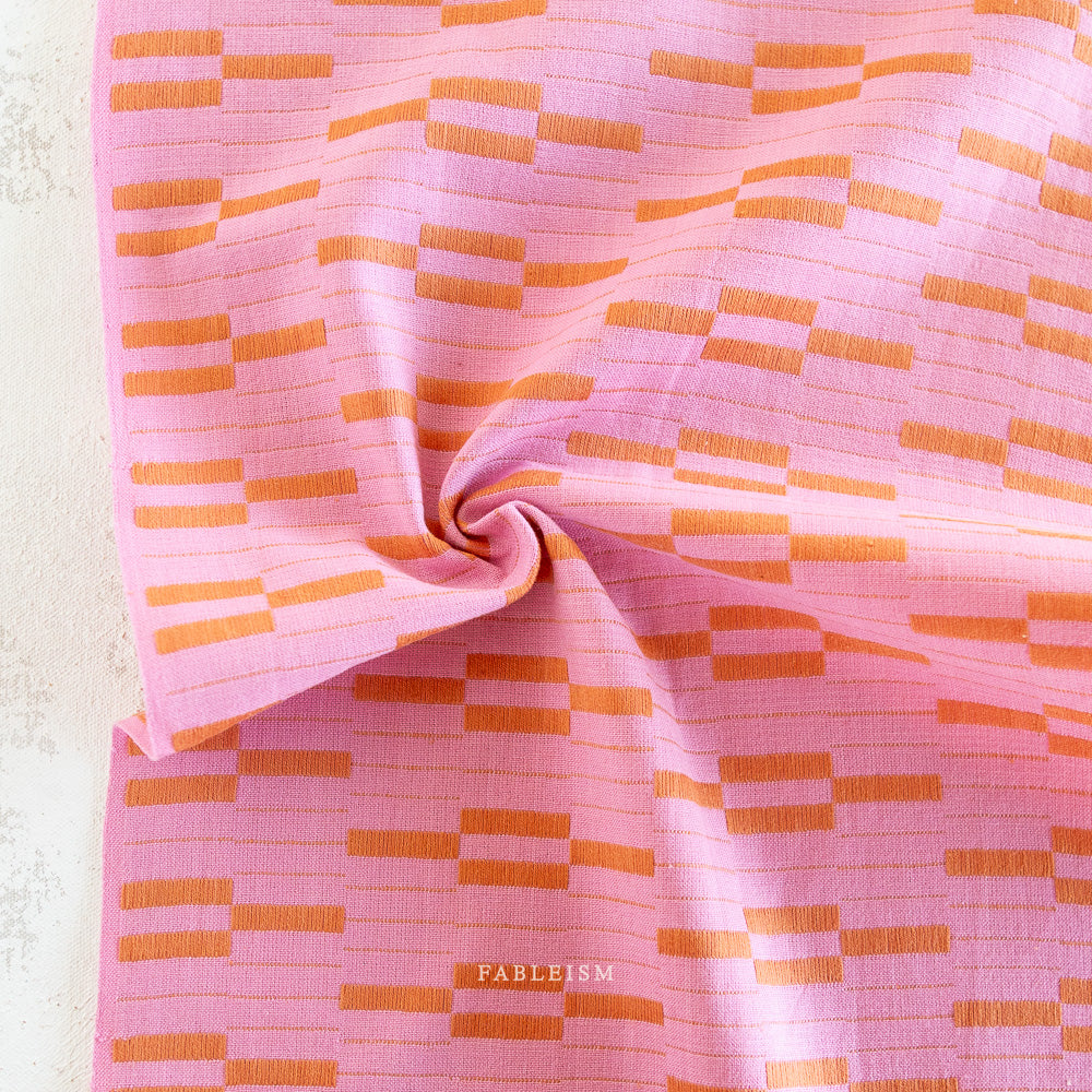Southwest Stripe Pink | Fableism Supply Co Cotton Quilting Yardage