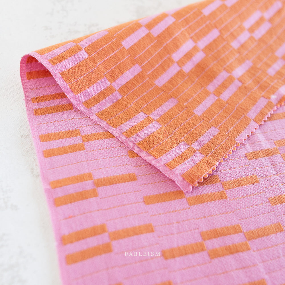 Southwest Stripe Pink | Fableism Supply Co Cotton Quilting Yardage