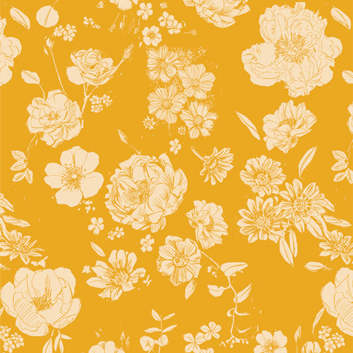 Flowers for Mom Sunshine | Art Gallery Fabrics Quilting Cotton Yardage
