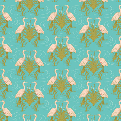 Egret Dance Daybreak | Art Gallery Fabrics Quilting Cotton Yardage