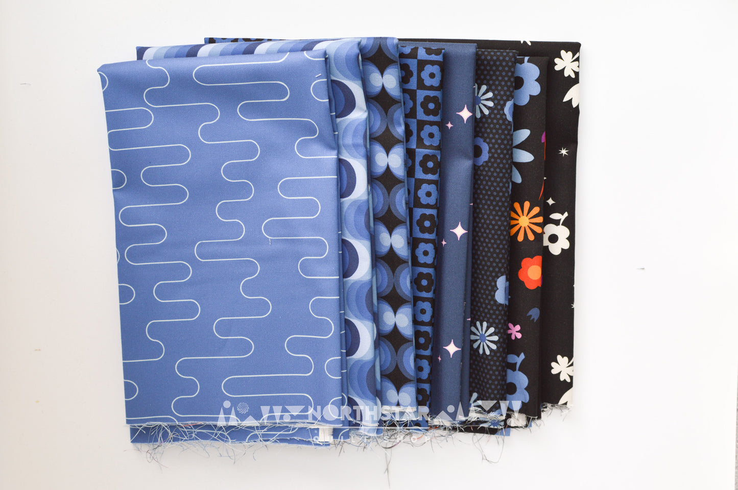 Birdie in Blue Mini Collection | Andover Fabrics Cotton Quilting Bundle