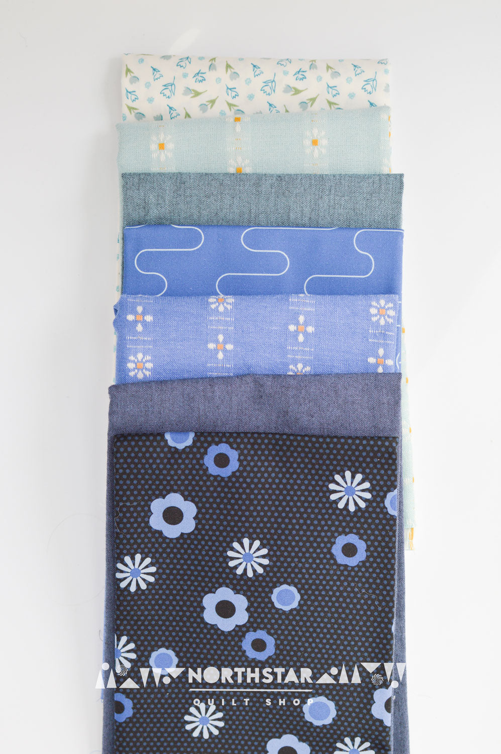 Blues & White Bundle | North Star Quilt Shop Curated Cotton Quilting Bundle
