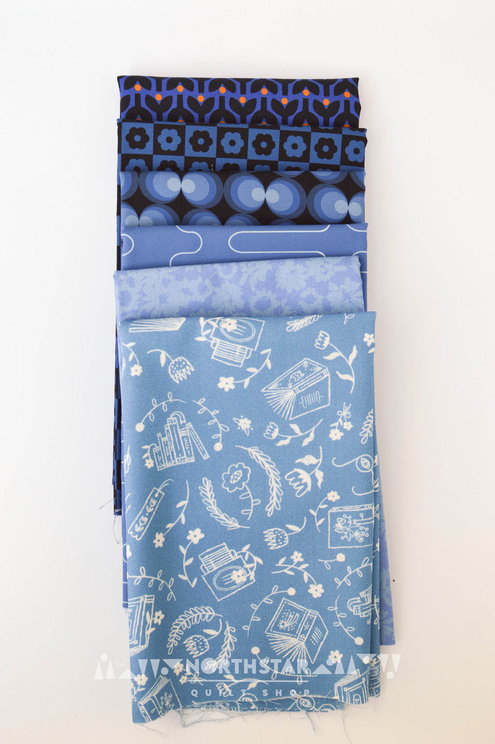 Bold Ocean Blues Bundle | North Star Quilt Shop Curated Cotton Quilting Bundle