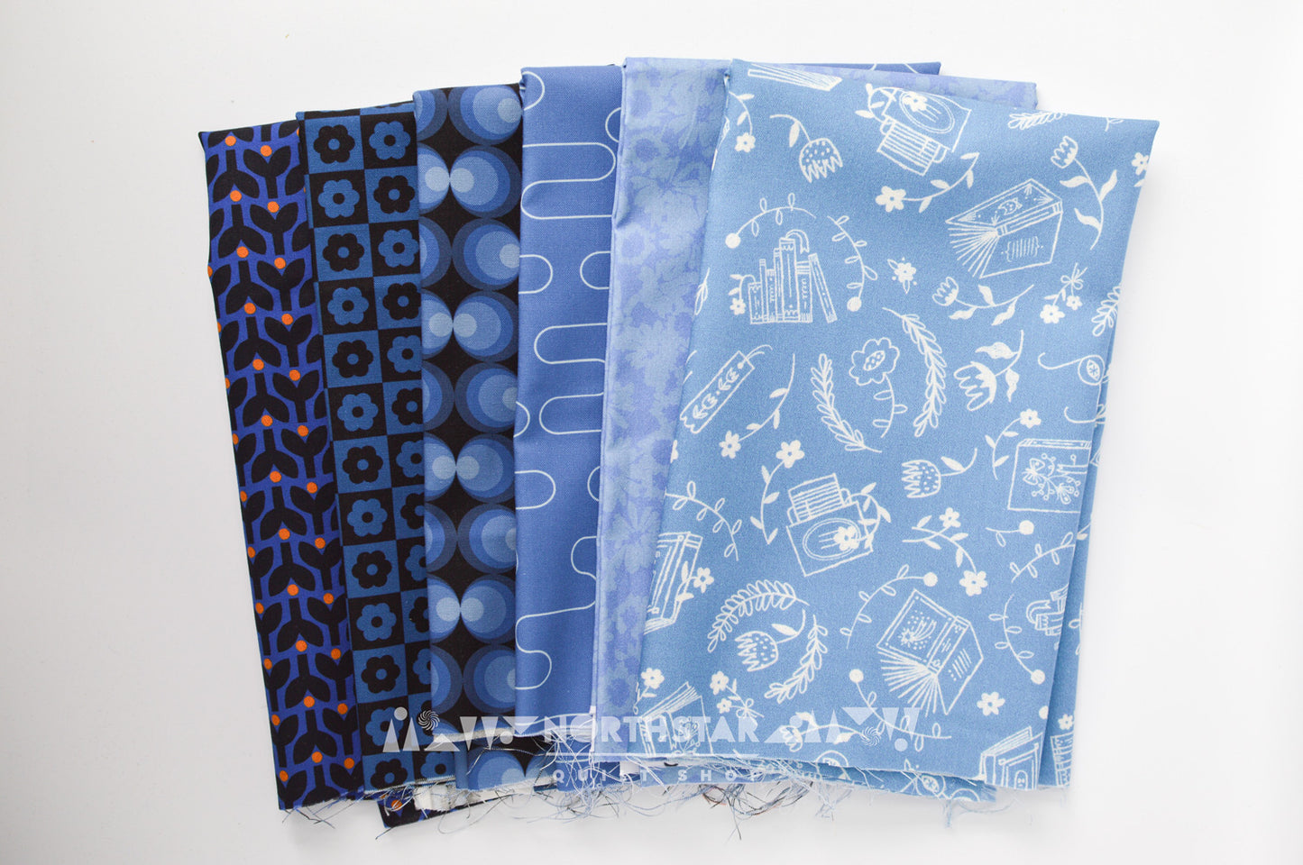 Bold Ocean Blues Bundle | North Star Quilt Shop Curated Cotton Quilting Bundle