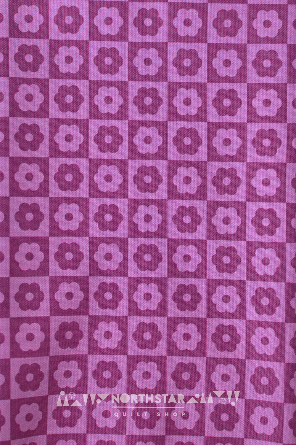 Cherry Checker Bloom | Andover Fabrics Quilting Cotton Yardage