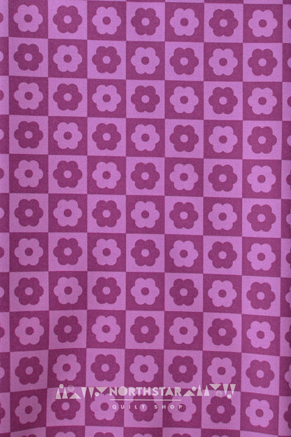 Cherry Checker Bloom | Andover Fabrics Quilting Cotton Yardage