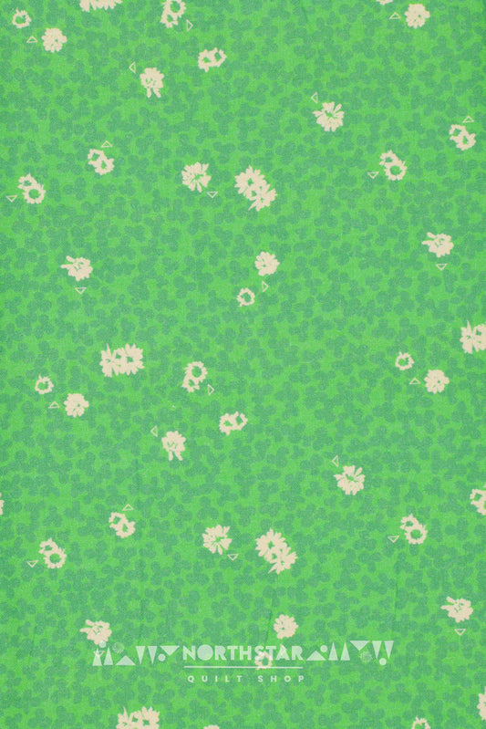Clover in Fern Green | Wax and Wane Studio Quilting Cotton Yardage