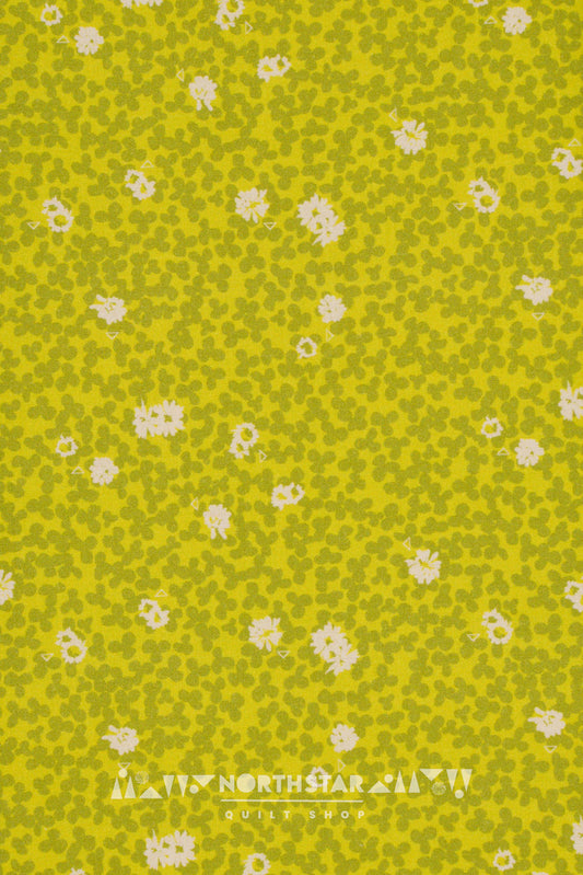 Clover in Spring Green | Wax and Wane Studio Quilting Cotton Yardage