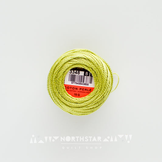 Pearl Cotton Balls Size 8 Light Yellow Green 3348